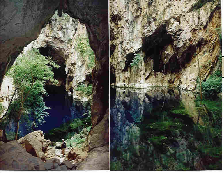 At the Chinhoyi caves