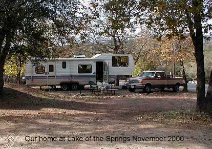 Our home at Lake of the Springs (Thousand Trails, Oregon House, CA)