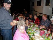 Evening potluck at get together