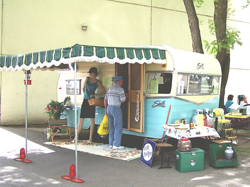 Vintage Trailer Campsite Display